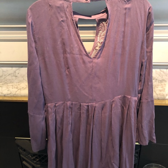 Boutique Lilac purple short dress or long shirt. L - Picture 3 of 7